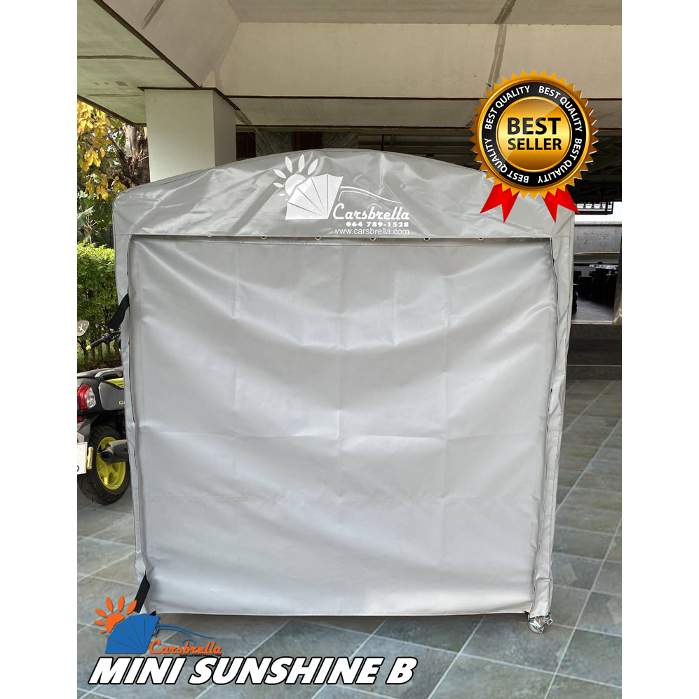 ที่จอดรถอเนกประสงค์-พับได้-carsbrella-รุ่น-mini-sunshine-b-สำหรับรถมอเตอร์ไซค์ขนาดเล็ก-ปกป้องฝุ่นและสิ่งสกปรกทุกชนิด