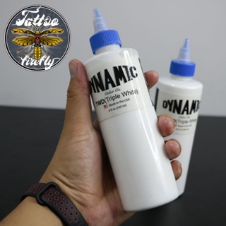 สีสัก สีขาว TWD/Triple White/หมึกสัก/หมึกไดนามิก/สีไดนามิก/Dynamic/Ink/สีแท้100%