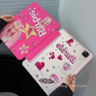 เจ้าหญิงบาบี้ แฟชั่น เคส for iPad 10.2 Gen8 9 2021 เคสไอแพดAir4 5 10.9 11pro 2022 gen10 Case for ใส่ปากกาไดAir1 2