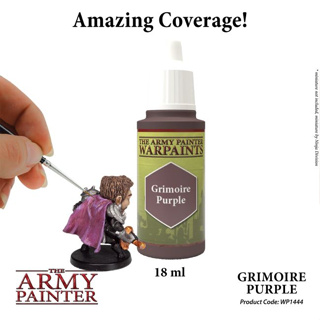 🔥มีของพร้อมส่ง🔥 Army Painter Grimoire Purple AP-WP1444 สีทาโมเดล สีอะคริลิค สูตรน้ำ รุ่นใหม่มี Mixing ball ในขวด