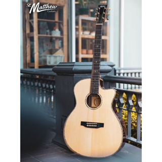 กีต้าร์โปร่ง St.Matthew GA-45 Deluxe SOLID EUROPEAN SPRUCE / SOLID INDIAN ROSEWOOD กีตาร์ Acoustic Guitar กีตาร์โปร่ง