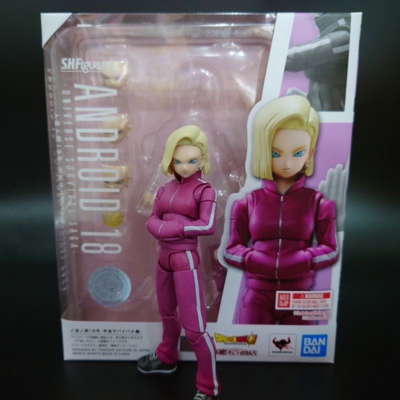 ของแท้-มือสอง-s-h-figuarts-shf-android-18-ภาคใหม่-universe-survival-saga-dragon-ball-super-ราคาถูก