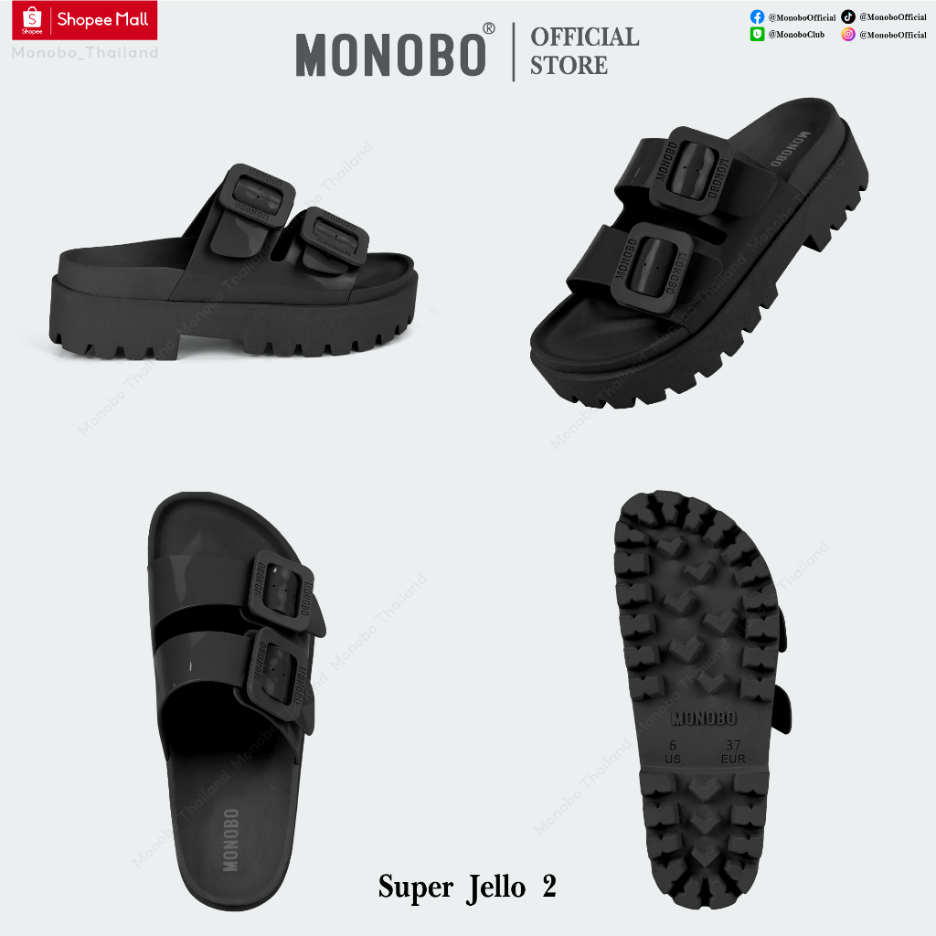 ภาพสินค้าMonobo รองเท้าแตะแบบสวมส้นหนา รุ่น Super Jello2 จากร้าน monobo_thailand บน Shopee ภาพที่ 4