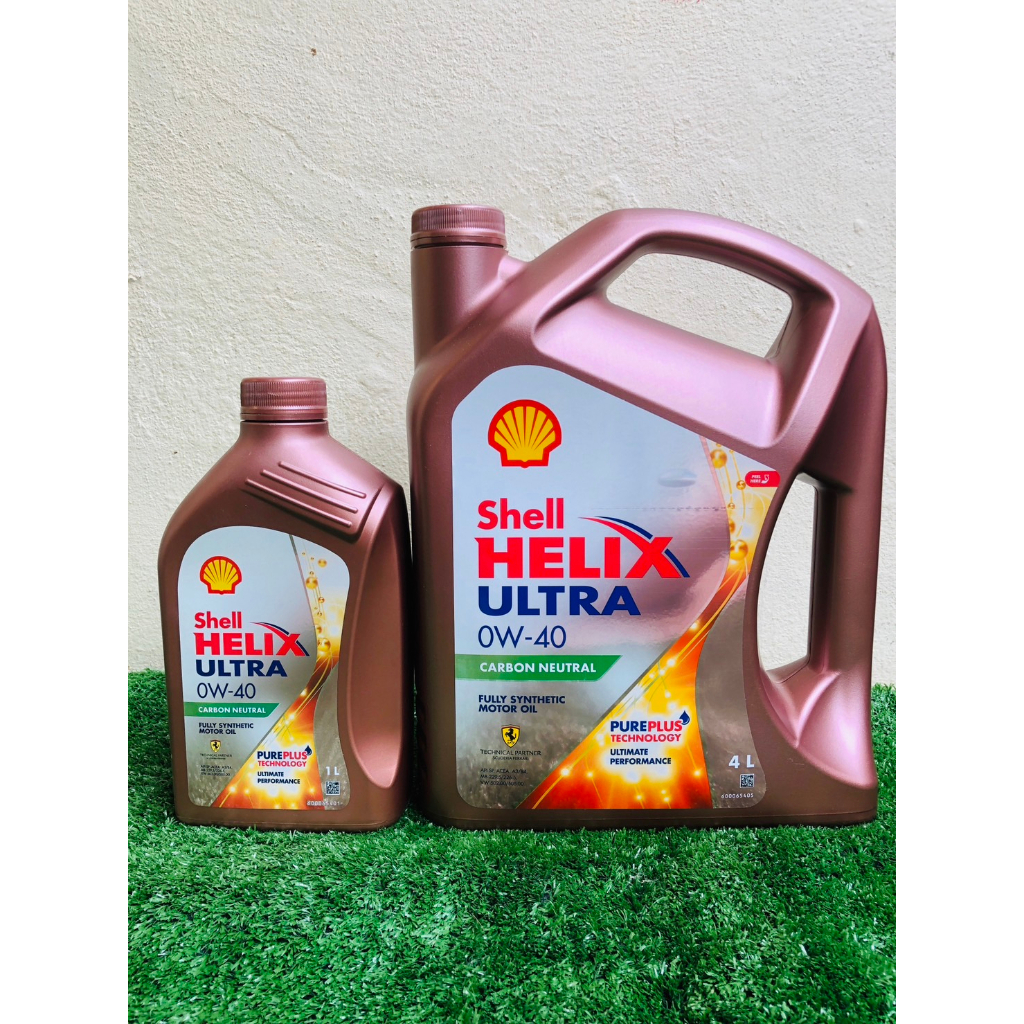 น้ำมันเครื่อง shell helix ultra 0w40 สำหรับเครื่องยนต์เบนซิน เกรดพรีเมี ...