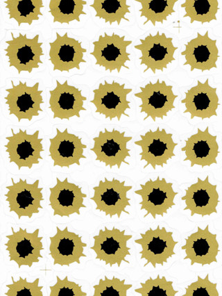 รอยกระสุน รูกระสุน สติกเกอร์แต่งรถ ติดรถยนต์ รถมอเตอร์ไซค์,Bullet Holes Sticker Sponsor Racing Stickers Size: 27 x 18cm