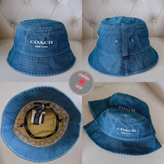 Coach Denim Bucket Hat 💙แท้💯