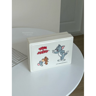 Tom &amp; Jerry Plastic Box, Vintage Toy Box 1997 Turner Entertainment, กล่องพลาสติกใส่ของ กล่องทอมแอนเจอรี่