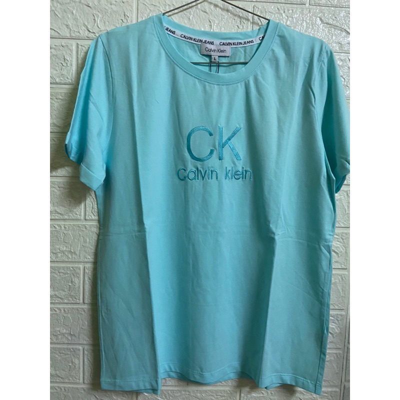 ck-women-t-shirt-blue-l