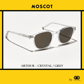 MOSCOT แว่นกันแดด มอสคอต รุ่น ARTHUR สีกรอบ CRYSTAL สีเลนส์ GREY ไซซ์ 50 ของแท้ มีประกัน