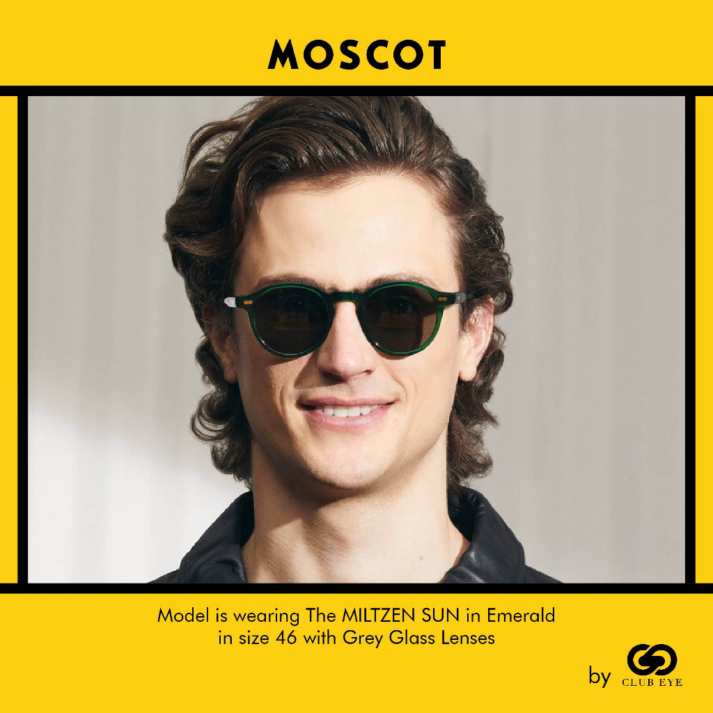 moscot-แว่นกันแดด-มอสคอต-รุ่น-miltzen-สีกรอบ-emerald-สีเลนส์-grey-ไซซ์-46-ของแท้-มีประกัน