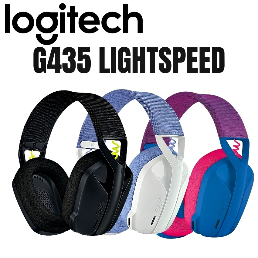 ภาพหน้าปกสินค้า️หูฟังเกมมิ่งไร้สาย ️ Logitech G435 Ultra-lightspeed Wireless Bluetooth Gaming Headset 2y.