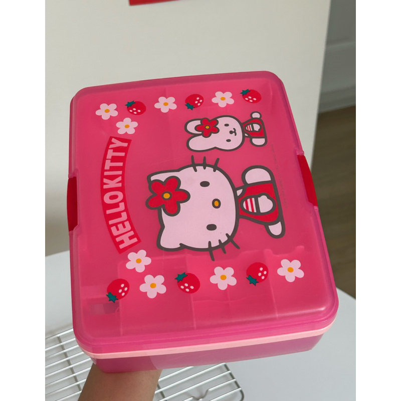 hello-kitty-plastic-box-vintage-sanrio-1998-กล่องใส่ของคิตตี้