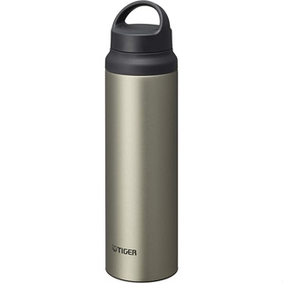 Tiger Water Bottle 800ml with Handle Lightweight Stainless Steel Bottle Outdoor Office Titanium Ore (Stainless Steel) Directly from Japan