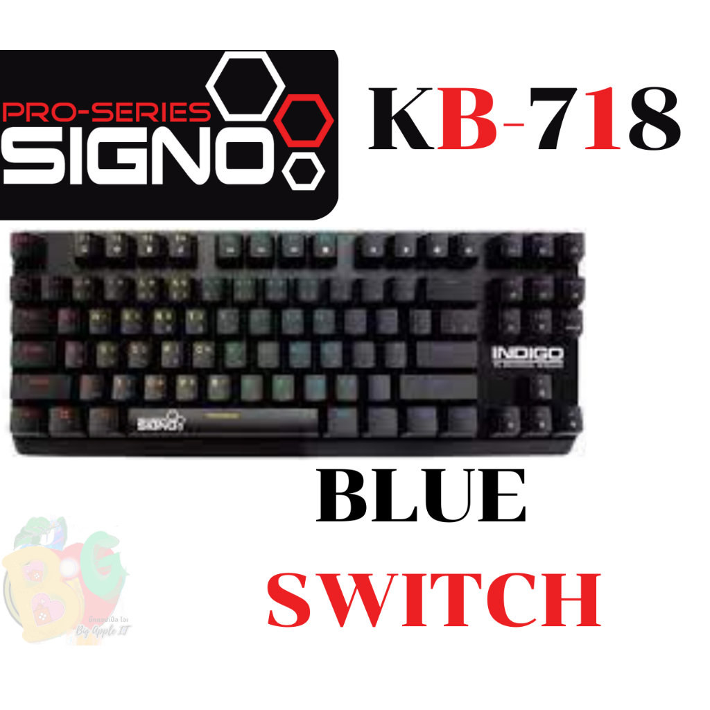 kb-718-keyboard-คีย์บอร์ด-signo-indigo-tkl-mini-rgb-full-key-blue-switch-2-ปี-ของแท้