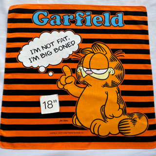 Garfield ผ้าเช็ดหน้า แมวการ์ฟิล แมวส้ม