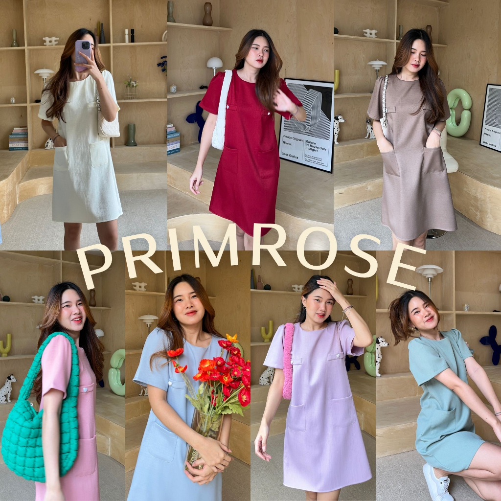 ภาพหน้าปกสินค้า12FEBRUARY  PRIMROSE DRESS เดรสสุดเรียบหรู เนื้อผ้าดีมาก กระเป๋าหน้า ซิปหลัง สวยที่สุดเลยค่า จากร้าน 12february.style บน Shopee