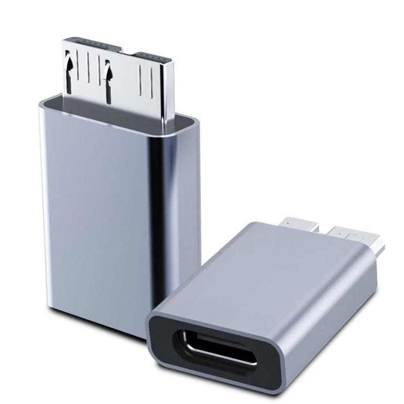 usb-c-ถึง-micro-b-usb3-0อะแดปเตอร์ประเภท-c-หญิงไปยัง-micro-b-ชาย-fast-charge-usb-micro-3-0ประเภท-c-ความเร็วสูงสำหรับ-hdd