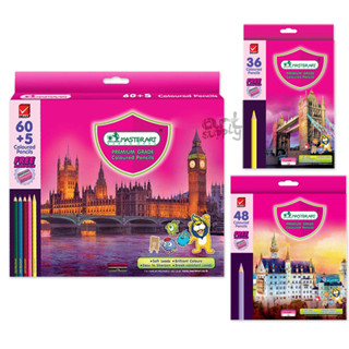 สีไม้หัวเดียว Master Art รุ่น Premium Grade Coloured Pencils **36สี/48สี/60+5สี**