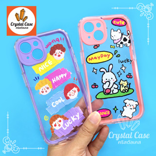 11 13 เคสมือถือประกบ 2ชิ้น นิ่มใส TPU พิมพ์ลายการ์ตูน