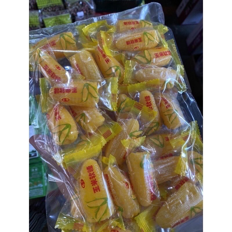 ขนมเยลลี่-แพ๊ค500กรัม-ขนมข้าวโพด-เยลลี่-เยลลี่ข้าวโพด-ขนมกลิ่นข้าวโพด-เยลลี่-ขนมหนึบหนับ-คุกกี้