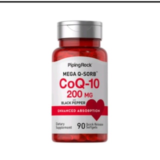 Piping Rock Absorbable Coq10 200 MG 90 Quick Release Softgels