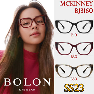 SS23 BOLON กรอบแว่นสายตา รุ่น Mckinney BJ3160 B10 B30 B80 [ฺTitanium/β-Titanium] แว่นของญาญ่า แว่นของเจเจ โบลอน