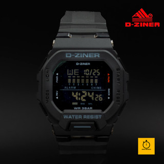 (สินค้าแท้ 100%) D - ZINER นาฬิกาข้อมือแนว SPORT ชาย หญิงระบบ DIGITAL กันนํ้า100% พร้อมกล่อง (พน้อมจัดส่งทันที)