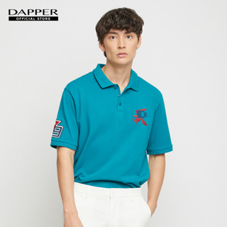 DAPPER เสื้อโปโล D 79 Logo สีเขียว (KPG1/623RS)