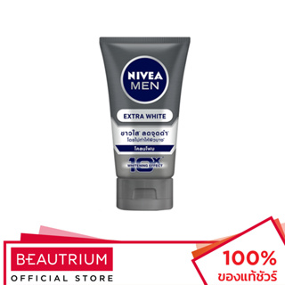 NIVEA Men Extra White Mud Foam ผลิตภัณฑ์ทำความสะอาดผิวหน้า 100g