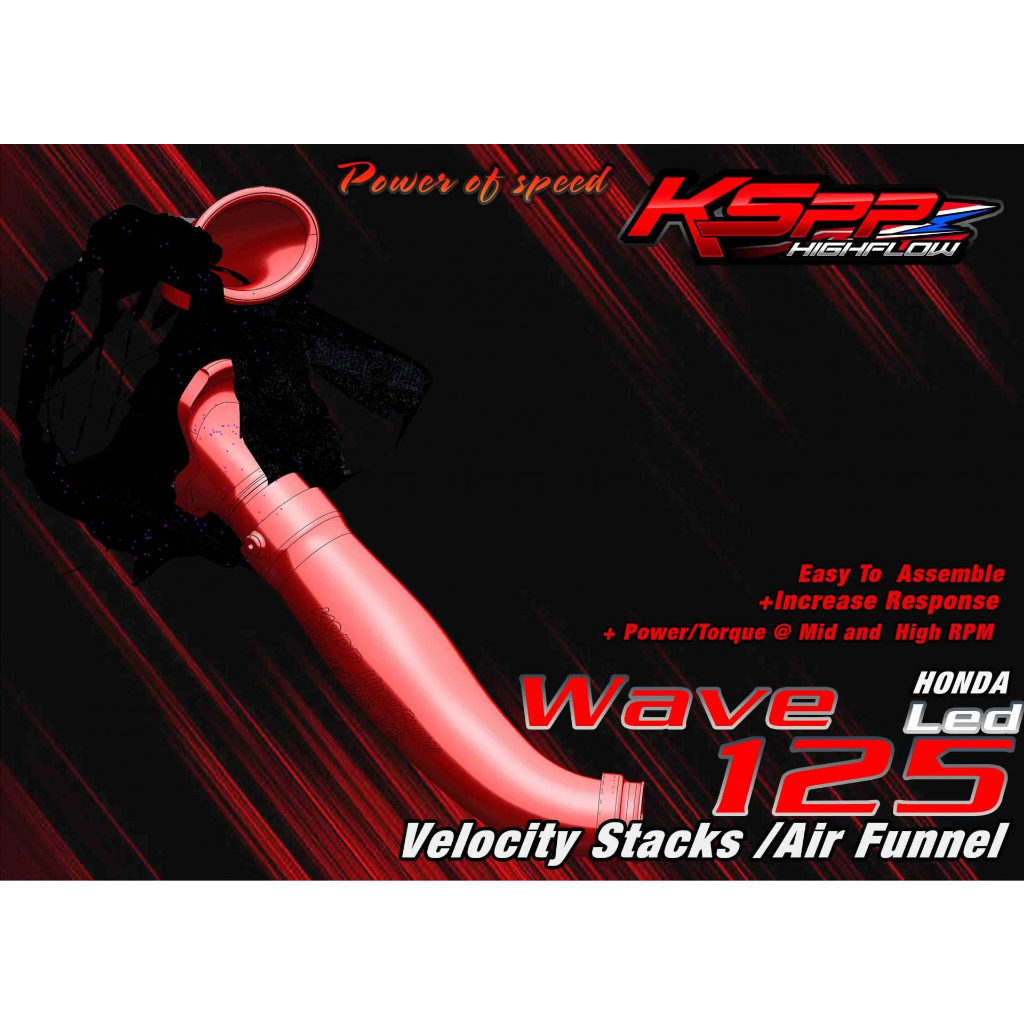 kspp-ปากแตรแต่ง-สำหรับ-wave125i-honda-velocity-stack