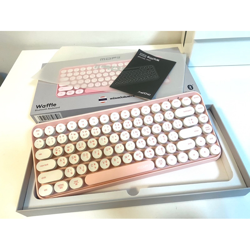 [คีย์บอร์ดมือสอง] Moffi Waffle Bluetooth keyboard Shopee Thailand