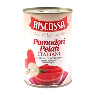 RISCOSSA Peeled Tomatoes 400 g. มะเขือเทศสายพันธุ์อิตาเลี่ยนปอกเปลือก บรรจุกระป๋อง - RI29