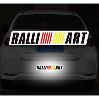 สติกเกอร์ RALLIART สะท้อนแสงติดรถ