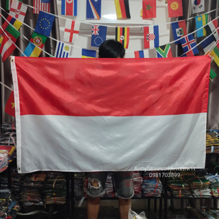&lt;&lt;ส่งฟรี!!&gt;&gt; ธงชาติ โมนาโก Monaco Flag 4 Size พร้อมส่งร้านคนไทย