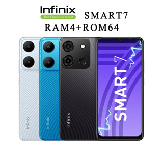Infinix Smart 7(4+64GB) จอใหญ่ 6.6" กล้อง 13MP แบตฯ 5,000 mAh ประกันศูนย์ไทย 1 ปี