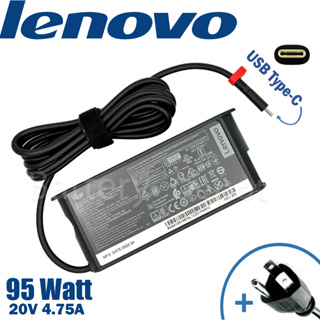 Lenovo Adapter ของแท้ Lenovo 20V/4.75A 95W หัว Jack USB Type-C สายชาร์จ เลอโนโว่ อะแดปเตอร์, สายชาร์จ Lenovo
