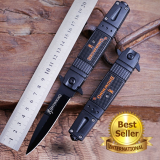 มีดพกพา มีดเดินป่า Outdoor folding knife มีระบบดีดใบมีด มีที่ทุบกระจก พร้อมส่งในไทย