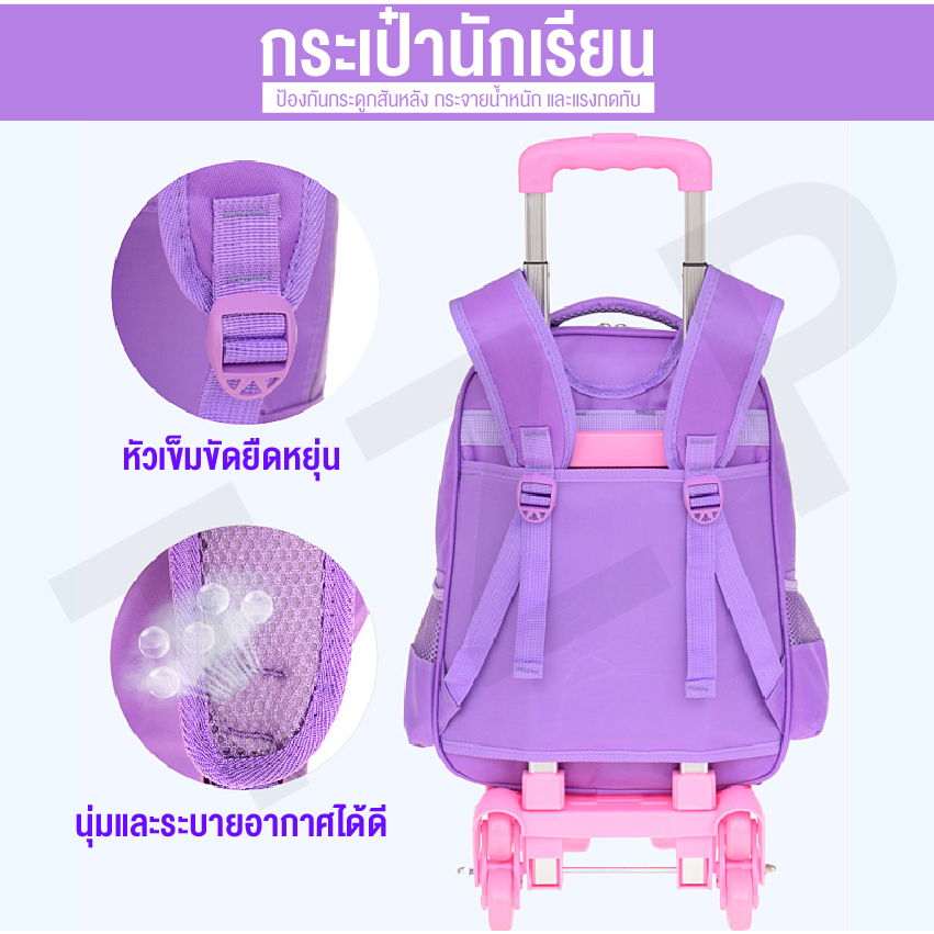 กระเป๋าเป้นักเรียนสุดน่ารัก-พร้อมล้อลาก-ทนทานแข็งแรง-ใช้งานได้ดี-กระเป๋าเดินทางเด็ก-พร้อมส่งจากไทย