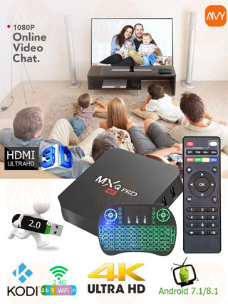 Amy Mall TV BOX MXQ Pro กล่องรับสัญญาณทีวี กล่องทีวี Android 4K/HD กล่องสัญญาณทีวี กล่อง tv WiFi Google Play Youtube