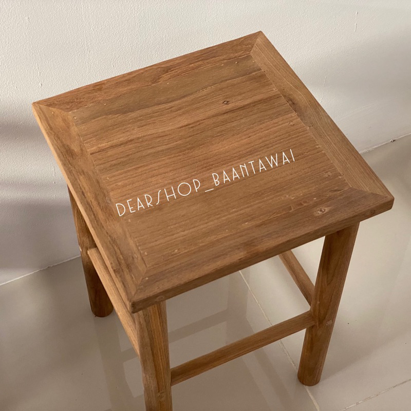 เก้าอี้ไม้สัก-เก้าอี้ไม้-เก้าไม้สไตล์มินิมอล-งานไม้สักเก่า-สีไม้ธรรมชาติ