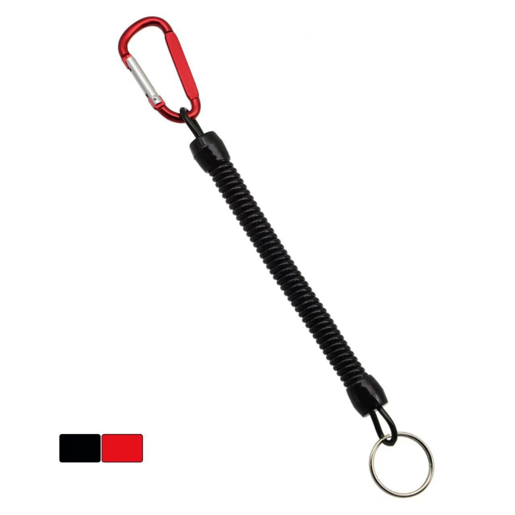 พวงกุญแจกันหาย Fishing Lanyard Spring Coil Keychain พวงกุญแจยืดได้ ตัว ...