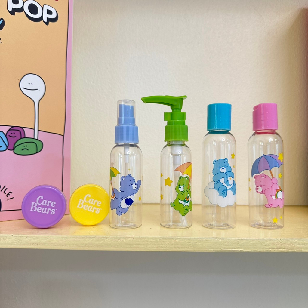 พร้อมส่ง-care-bears-เซ็ต-6-ชิ้น-ขวดโลชั่นพกพา-ขวดแบ่งครีม-ขวดสเปร์ย-ขวดปั๊ม-ขวดแบ่งพกพา