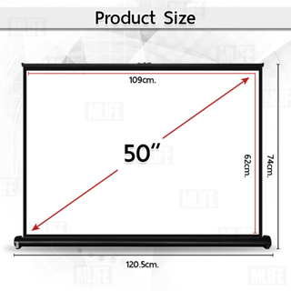 ภาพขนาดย่อของภาพหน้าปกสินค้าMLIFE - จอโปรเจคเตอร์ 50 40 นิ้ว 16:9 4:3 ตั้งโต๊ะ โปรเจคเตอร์ พกพา จอ โปรเจคเตอร์ - Portable Table Projector Screen 4K จากร้าน 2handiphoneshop บน Shopee