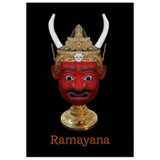 หัวโขน รามเกียรติ์ Ramayana Ban Ruk Yama Head Statue (พญายม) (1/1 Wearable)