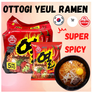 มาม่าเกาหลี โอโตกิ ยอลรามยอน 1 แพ็ค 5 ห่อ YEUL RAMEN SPICY บะหมี่กึ่งสำเร็จรูป 열라면