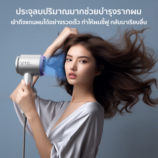 ภาพขนาดย่อของภาพหน้าปกสินค้าCoolastyler High-speed Hair Dryer มอก.ไดร์เป่าผม ความเร็วสูง เครื่องเป่าผม 1800W เป่าแห้งเพียง 2นาที ดูแลเส้นผมด้วย100ล้านไอออนลบ อุณหภูมิคงที่ เครื่องเป่าผม 59dB Low Noise ชั้นวางไดร์เป่าผม&2หัวเป่ามูลค่า1,000บาทเป็นของขวัญ รับประกัน2ปี จากร้าน coolastylerbeauty บน Shopee ภาพที่ 3