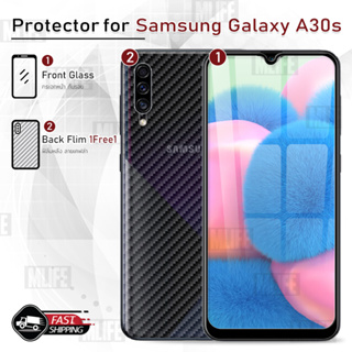 MLIFE - กระจก 9D เต็มจอ Samsung Galaxy A30s ฟิล์มกระจก ฟิล์มกันรอย เคส ฟิล์มหลัง ฟิล์มหลังเครื่อง Tempered Glass