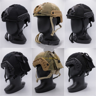 ผ้าคลุมหมวกฟาส Gen3 (ผ้าคลุมหมวกฟาส-ตาข่าย) Mesh Fast Helmet Cover  ● คุณสมบัติ : 1. ผ้าคลุมหมวกสำหรับ หมวกfast 2. ตัวผื