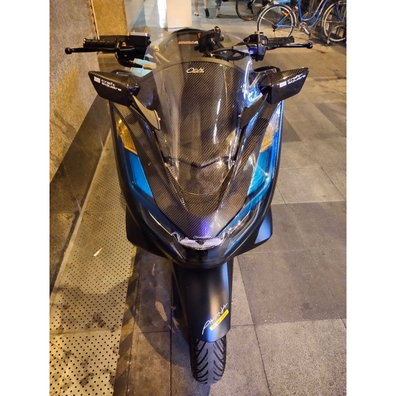 กระจกคาร์บอนแท้pcx-กระจกเคฟล่าแท้ติดชิวหน้ากากรถรุ่นpcx