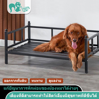 ที่นอนสุนัข Elevated Dog Bed โครงเหล็ก ที่นอนสุนัขตัวใหญ่ ทำจากเหล็ก แข็งแรง ทนทาน รับน้ำหนักได้ 50-120 กก. เหมาะสำหรับน